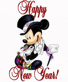 micky mouse animation happy new year card